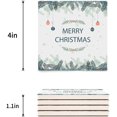 thumbnail image 3 of RYLABLUE Merry Christmas Set of 8 Coaster for Drinks, Absorbent Ceramic Stone Coasters Cup Mat with Cork Base for Home Kitchen Room Coffee Table Bar Decor, 3 of 4