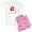 With Pink Camo Pant, variant on CafePress - Women's Light Pajamas - Women's Short Sleeve Print T-Shirt and Pants Light Cotton Pajama Set