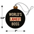 thumbnail image 6 of World's Lamest Boss Wood Christmas Tree Holiday Ornament, 6 of 6
