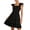 #304-Black, variant on Warop Women's Summer Sleeveless Square Neck Dress Smocked Ruffle Backless Cute Teen Beach Short Sundress