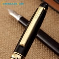 thumbnail image 5 of Classic Metallic Black Fountain Pen with Converter - Premium Calligraphy Pen for Writing, Drawing and Journaling - Perfect for Executives, Professionals and Fountain Pen Enthusiasts, 5 of 6