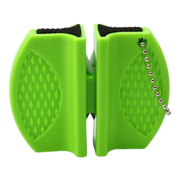 Double Sided Sharpener with Hook Chain Portable Mini Pocket Sharpening Tool Kitchen Accessories