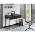 thumbnail image 2 of Small Desk with Fabric Drawers- for Bedroom, Vanity Desk with Storage, Home Office Computer Desk for Small Spaces, 32 Inch Modern Work Writing Study Table,Black, 2 of 16