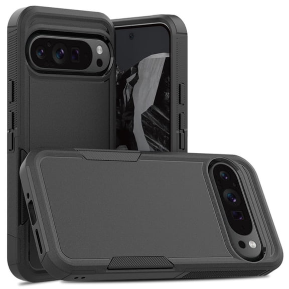 Military Grade TUFF Hybrid Armor Case for Google Pixel 10 Pro XL - Black