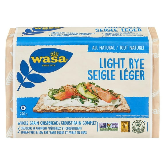 Wasa Light Rye Whole Grain Crispbread 270gr