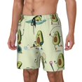 thumbnail image 1 of Balery Avocado for Exercise Bañador para hombre, shorts de playa de secado rápido con entrepierna y forro de compresión-Small, 1 of 6