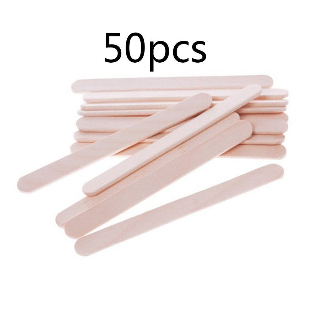 50-1,000 pack COLOURED natural wood wooden lolly sticks for craft modelling 