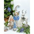 thumbnail image 3 of Stp Goods Winter Sparkle Dream Glass Christmas Ornament Set of 6 pcs Hand-Painted Christmas Ball Ornaments Pine Hanging Decorations, Blue White Silver, 3 of 6