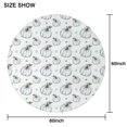 thumbnail image 5 of Fall Pumpkin Round Tablecloth 60" X 60",Wrinkle Wipeable Table Cloth for Kitchen Dining Room Picnic Patio Party, 5 of 5