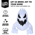 thumbnail image 3 of FT Halloween Inflatable Scary Ghost Outdoor Decoration Inflatable Window Breaker Decoration with Rotating Purple LEDs Blow Up Ghost Halloween Window Decor for Party Garden Yard Deco, 3 of 8