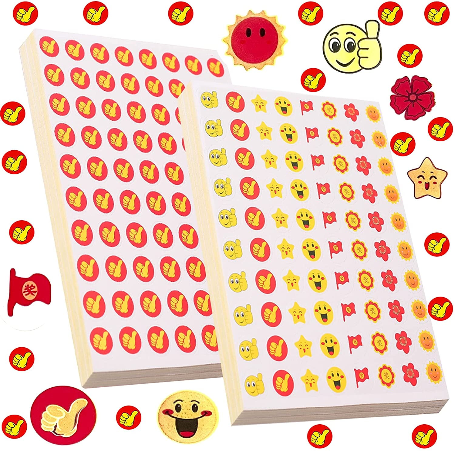 8000 Counts Reward Stickers 100 Sheets Teacher Stickers For Kids In 9 Designs HOINCO Incentive 