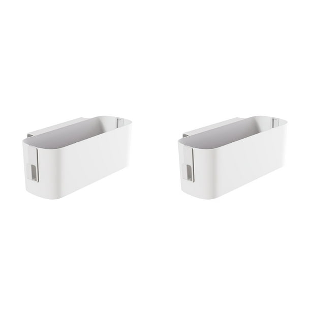 Naiovety Organizador de cama colgante de 2 piezas, cesta colgante Premium de fácil instalación para dormitorio, organizador de artículos Almacenamiento y organización del hogar blanco