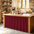 thumbnail image 6 of Pure Red Wine Cabinet Curtain 32"Wx55"L, Dustproof Pantry Door Curtain with Self Adhesive Tape, Simple Solid Color Tall Storage Cover Privacy Drape for Bathroom Kitchen Laundry Room, 6 of 9