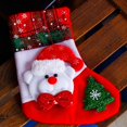 thumbnail image 7 of 4 Pcs Christmas Stocking Christmas Tree Pendant Christmas Decoration Supplies Kids Candy Bag Gift Bag Apple Bag, 7 of 7