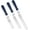 Midnight Blue, variant on U-Taste Offset Spatulas Set of 3, 420 Stainless Steel Metal Angled Icing Spatula Spreader with 6/8/10 inches Length Blade and PP Plastic Handle for Cake Decorating Frosting Baking (Midnight Blue)