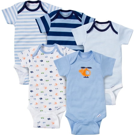 Gerber Boy Variety Onesies Transportation - 5 Pack - 6-9 Months