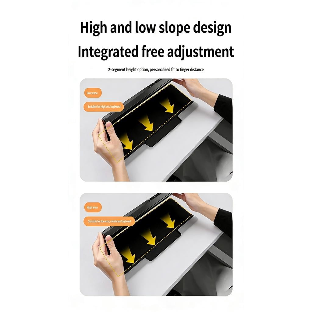High Comfort Memory Foam Wrist Rest Keyboard Tray Slow Rebounds for Long Cushioning and Muscle Relaxation