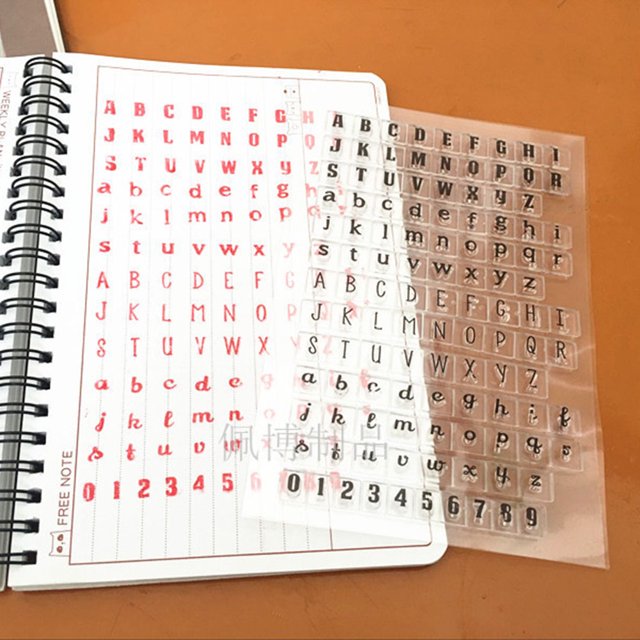 Sellos de silicona transparentes con letras hoja de sellos DIY decoraciones para álbumes de fotos Hugtrwg Para estrenar