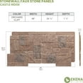 thumbnail image 4 of Ekena Millwork 49"W x 24 1/2"H x 1 1/4"D Castle Rock Stacked Stone, EverStone Faux Stone Siding Panel, Orchard Cliff, 4 of 9