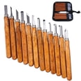thumbnail image 1 of Coofit 12PCS Wood Carving Tool Set Professional DIY Woodworking Tool with Sharpener, 1 of 10