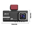 thumbnail image 3 of Tgbvmt Dash Cam Front and Inside 1080P 170° Wide Angle Car Camera with 32GB Card Loop Recording WDR Night Vision for Clear All-Round Vehicle Coverage on the Road in Day or Night, 3 of 9