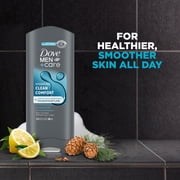 Dove Men+Care Body And Face Wash Body Wash For Men Hydrating Clean Comfort With 24-Hour Nourishing Micromoisture Technology ,13.5 fl oz