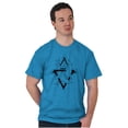 thumbnail image 5 of Triangle Dolphin Symbol Spirit Animal Men's Graphic T Shirt Tees Brisco Brands 4X, 5 of 6