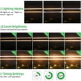 thumbnail image 3 of LED Grow Light Strips Full Spectrum Plant Growing Lights for Indoor Plants K LEDs Plant Lamp with H Timer Dimmable Levels Head es, 3 of 8