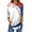White, variant on Yongcuo Independence Day Women's Patriotic American Flag Print Long Sleeve Casual T-Shirt Stars and Stripes Design, Comfortable Fit Watermelon Red XL