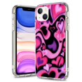 thumbnail image 3 of Funda Love Heart para iPhone 11, funda protectora fina, transparente, antiarañazos, de TPU, diseñada para iPhone 11 de 6,1 pulgadas, 12, 13, XR, XS MAX, 8, 7, 6, 5, SE 2020, bonita funda de corazón, 3 of 4