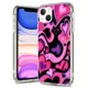 thumbnail image 3 of Funda Love Heart para iPhone 11, funda protectora fina, transparente, antiarañazos, de TPU, diseñada para iPhone 11 de 6,1 pulgadas, 12, 13, XR, XS MAX, 8, 7, 6, 5, SE 2020, bonita funda de corazón, 3 of 4