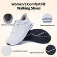 thumbnail image 5 of MAYKX Wide Toe Box Womens Walking Shoes with Arch Support | Slip On Tennis Shoes | Orthotic Sneakers for Plantar Fasciitis Size 6-11, 5 of 6