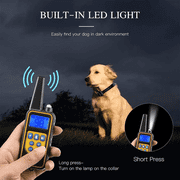 DESIGNICE Shock Collar for Dogs Long-Distance Control Dog Shock Collar with Remote Control Weather-Resistant Dog Training Collar,Blue