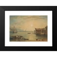 thumbnail image 2 of Joseph Mallord William Turner 24x18 Black Modern Framed Museum Art Print Titled - Teignmouth, Devonshire (ca. 1813), 2 of 5
