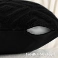 thumbnail image 3 of Juego de 2 fundas de almohada DecoruHome para sofá, 24 x 24 cm, color negro, 3 of 9