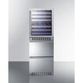 thumbnail image 3 of Summit Swcdrf24 24 Inches Wide 46 Bottle Capacity Free Standing Wine Cooler - Stainless Steel, 3 of 5