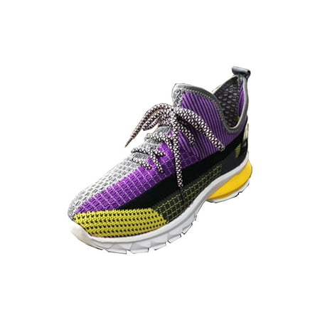 

Avamo Ladies Womens Comfy Fitness Flat Knitted Sock Sports Running Trainers Shoes Purple 8