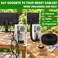 Cable Sleeve Split-sleeving 35ft-1/8inch Cord Management Wire Protector ...
