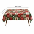 thumbnail image 3 of Christmas Tablecloth with Plaid Pattern and Waterproof Fabric, Red Green Plaid Tablecloth for Dining Table Party Decor, Waterproof Table Cloth for Christmas Party Home Decoration, 3 of 7