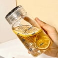 thumbnail image 2 of Graduated Measurement Glass Water Bottle with Measurements 300ml Capacity Heat Resistant Cup Drinkware For Sports Use, 2 of 9