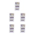 thumbnail image 2 of maskred 1 Set French Tip Press on Nails Gradient Extension Fingernails Tips Removable Fashion Wraps Full Cover DIY Manicure Kit Type 6 2g glue,24Pcs jelly 5Set, 2 of 6