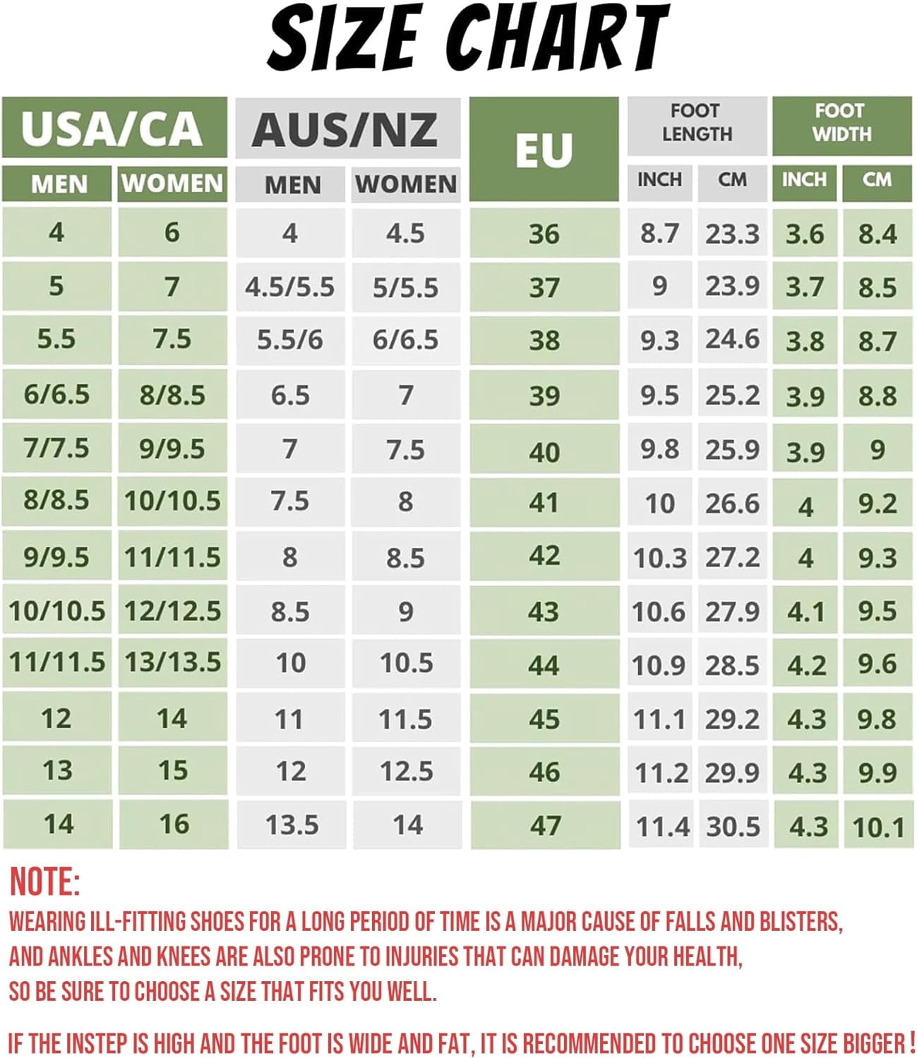women's shoe size to youth nike