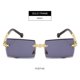 thumbnail image 4 of Gafas de sol sin montura Sunnimix para mujer UV400 Todo gris, 4 of 7
