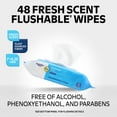 thumbnail image 4 of Equate Flushable Wet Wipes, Fresh Scent, 48 Wipes, Compare to Cottonelle®, 4 of 12