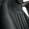 thumbnail image 5 of Coverado Car Seat Covers Full Set, Luxury Faux Leather Front and Rear Seat Protectors, Universal Fit Automotive Cushions, Black, 5 of 8