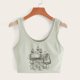 thumbnail image 2 of Blusa de mujer Casual Summer Orientation Print Tank Tops cómodos Chaleco Pompotops lopia993768, 2 of 7