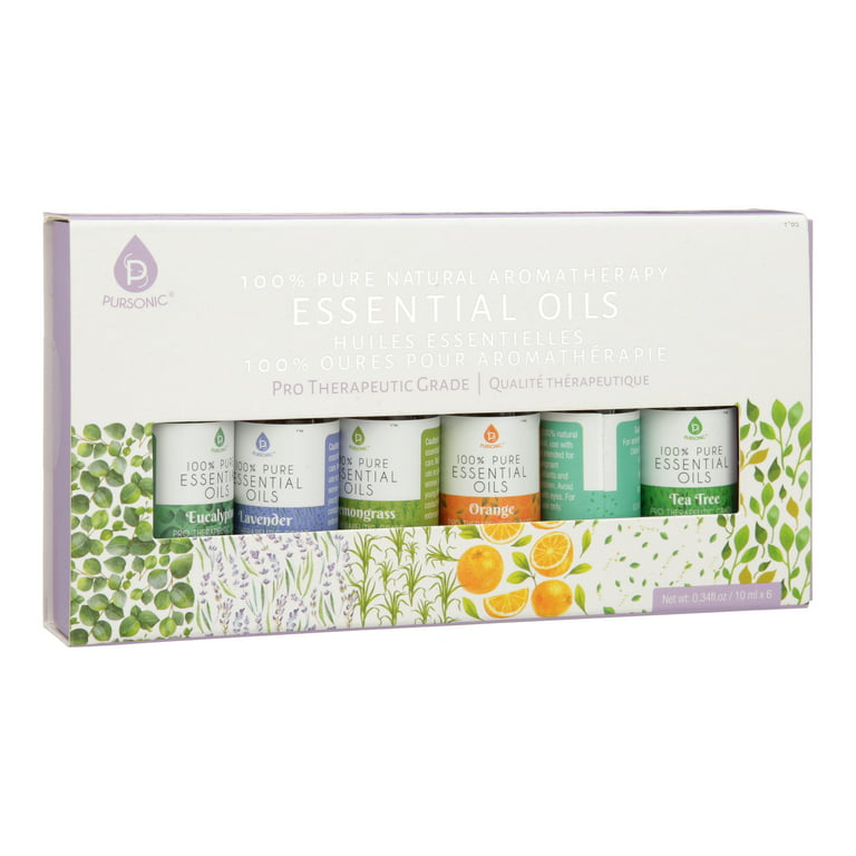 Essential Oils Set 6-Pack Gift Set 10ml 100% Pure Natural