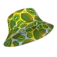 thumbnail image 2 of Bingfone Watercolor Kiwi Fruits Summer Bucket Hat For Men Women,Packable Reversible Printed Sun Hats,Fisherman Outdoor Travel Hiking Beach Caps, 2 of 9