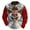 Red, variant on Telankuip Christmas Quarter Zipper Sweatshirts for Men Funny Large Reindeer Graphic V-Neck Xmas Holiday Pullovers Novelty 3D Print Long Sleeve Hoodless Tops Red XL