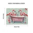 thumbnail image 3 of Acheng Bathroom Flamingo Wall Art Pink Flamingo In Bathtub Pictures Wall Decor Canvas Prints Framed Modern Bathroom Sign Painting Artwork for Bath Lavatory Toilet Washroom Restroom  16x12in, 3 of 6